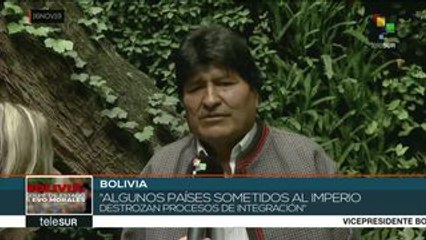 Evo critica que países desarticulen la integración de América Latina