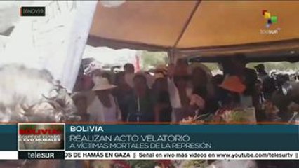 Bolivia: velan a víctimas de la represión militar en Cochabamba