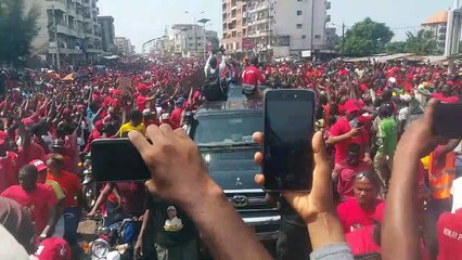 Manif contre un 3eme mandat d'Alpha Condé : le cortège de Dalein à Bambeto