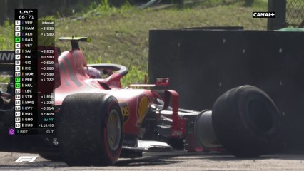 Catastrophe chez Ferrari, collision entre Vettel & Leclerc