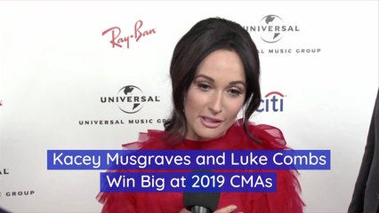 Kacey Musgraves And Luke Combs At The CMAs