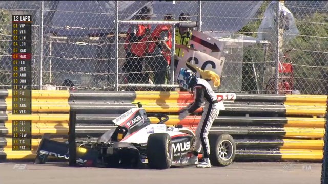 F3 World Cup 2019 Macau Grand Prix Huge Crash Habsburg