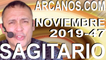 SAGITARIO NOVIEMBRE 2019 ARCANOS.COM - Horóscopo 17 al 23 de noviembre de 2019 - Semana 47