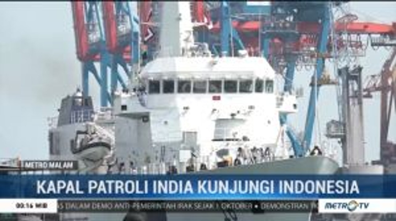 Bakamla RI Terima Kunjungan Kapal Patroli India di Pelabuhan Tanjung Priok