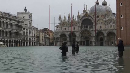 이탈리아 베네치아 세번째 침수 / YTN