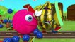 Learn Colors with PACMAN and Farm Watermelon Surprise Toy Cartoons for Kid Children