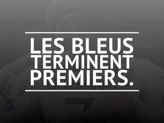 Bleus - Les Bleus terminent premiers !