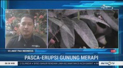 Dua Desa Terdampak Hujan Abu Gunung Merapi
