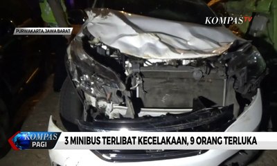 3 Minibus Kecelakaan di Tol Cipularang, 9 Terluka