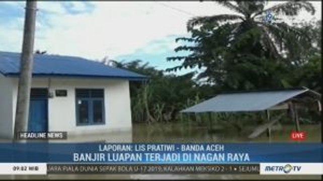 Dua Kecamatan di Nagan Raya Terendam Banjir Luapan