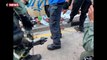 Flèches, catapultes, herses... L'arsenal impressionnant des manifestants à Hong Kong