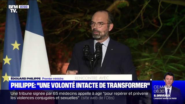 Cette volonté de transformer le pays est intacte , insiste Édouard Philippe