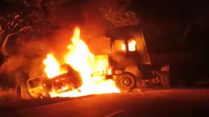 ஓசூரில் டிப்பர் லாரி- கார் மோதல் சம்பவத்தில் ட்விஸ்ட்.. !