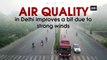 Air quality in Delhi improves a bit due to strong winds