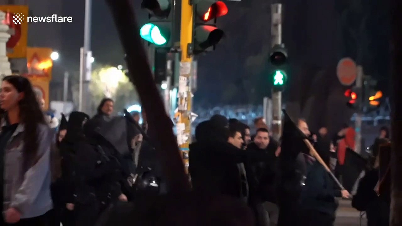 Greek police confiscate bicycles at anniversary march of 1973 student uprising
