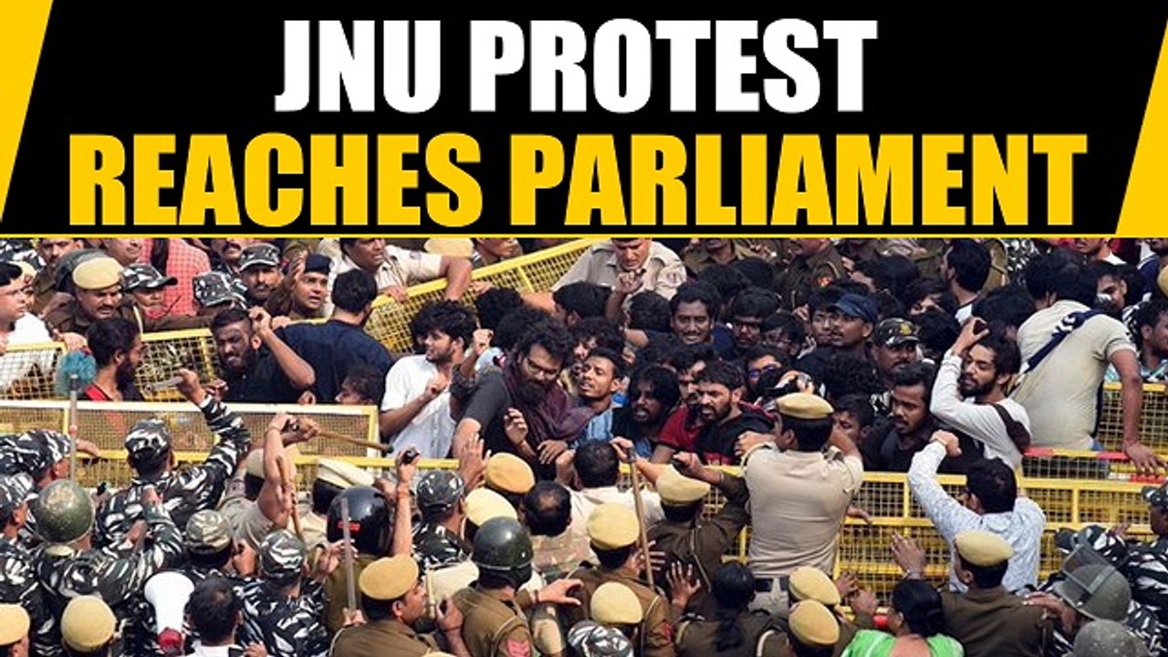 JNU students march to Parliament against fee hike, new hostel rules | Oneindia News
