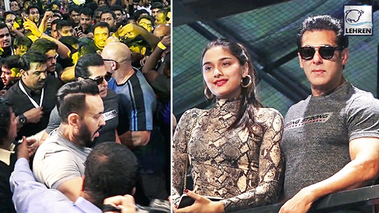 Salman Khan And Saiee Manjrekar MOBBED By Fans...