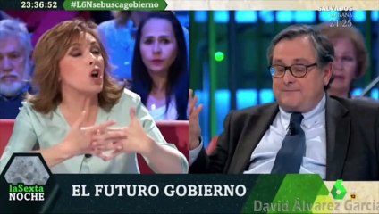 Angélica Rubio se pone muy histérica con Marhuenda e Inda