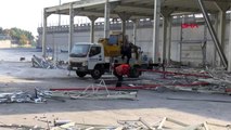 Atatürk havalimanı kargo bölümünde yıkım çalışmaları