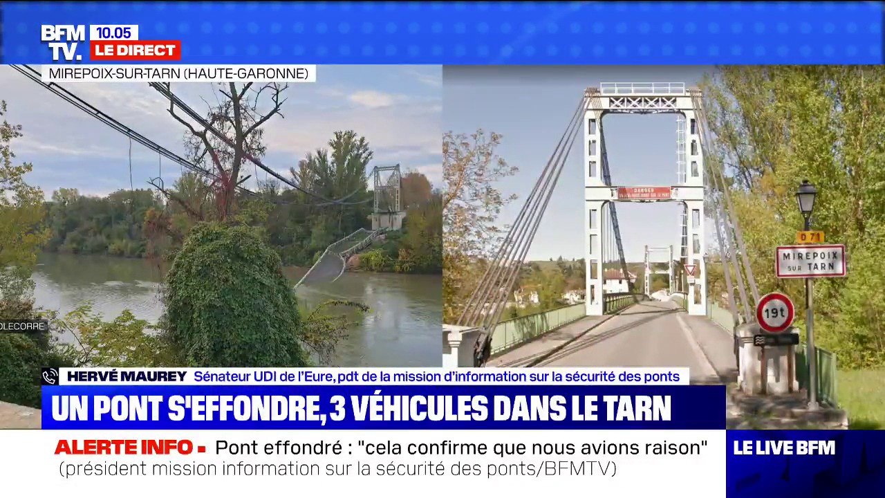 Pont effondré: "Cela confirme que nous avions raison", déclare Hervé Maurey, pdt de la mission d'information sur la sécurité des ponts