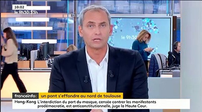 Un pont suspendu s'effondre à Mirepoix-sur-Tarn, au nord de Toulouse - Un camion et une voiture sont tombés dans le Tarn - Au moins un mort et plusieurs disparus