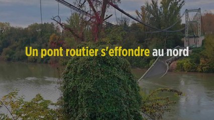 Un pont routier s'effondre au nord de Toulouse