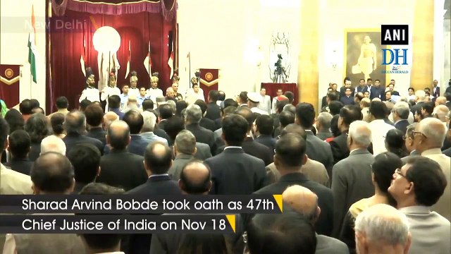 Sharad Arvind Bobde takes oath as 47th CJI