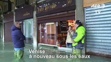 Venise à nouveau sous les eaux, la place Saint-Marc fermée