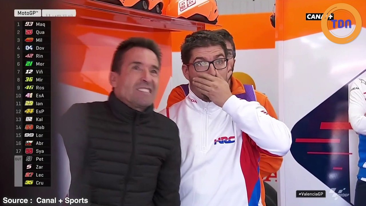 Choc : le pilote français Johann Zarco fauché par une moto en plein Grand Prix