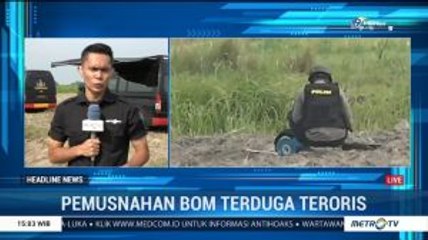 Polda Sumut Musnahkan Bom Milik Terduga Teroris di Hamparan Perak