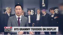 Tuxedos worn by BTS at Grammy Awards to be displayed at Grammy Museum from Wed.