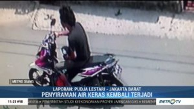 Teror Penyiraman Air Keras di Jakarta Barat