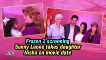 Frozen 2 screening | Sunny Leone takes daughter Nisha on movie date
