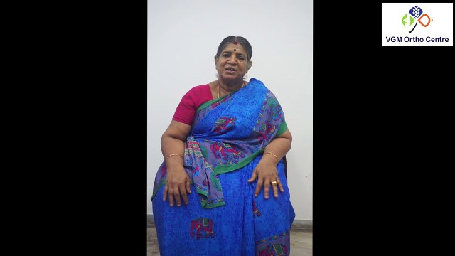 A Patient speaks about her Knee pain Problems & the Treatment at VGM Ortho Centre