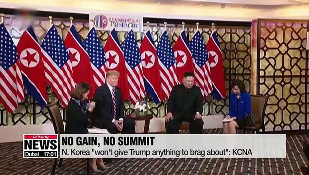 North Korea not interested in Trump's push for denuclearization deal without gains in return: KCNA