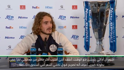 تنس: البطولة الختامية: أوشك على الفوز بالألقاب ضمن البطولات الكبرى- تسيتسيباس