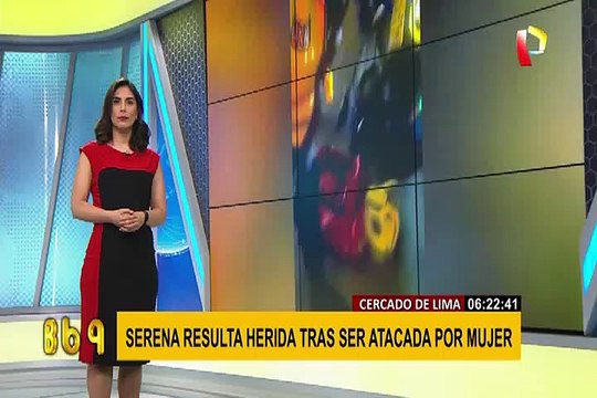 Cercado de Lima: serena resulta herida tras ser atacada por mujer