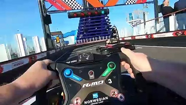 Piste de karting sur un paquebot