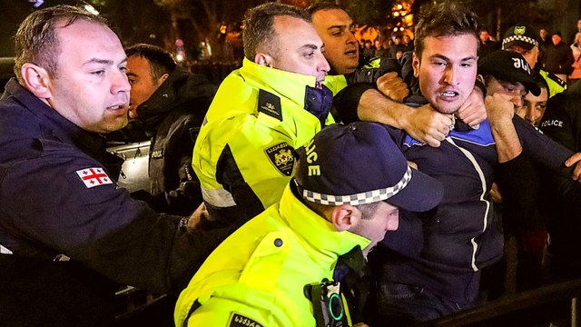 Georgia protesters want the gov't to resign and hold new elections