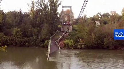 Two dead and several injured after bridge collapses in France