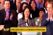Keiko Fujimori denuncia que buscan “condena anticipada” con su prisión preventiva