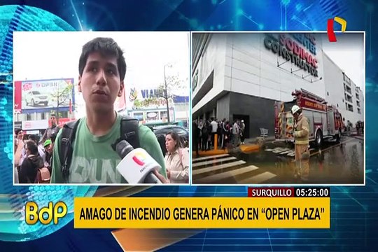 Surquillo: amago de incendio generó pánico en centro comercial Open Plaza