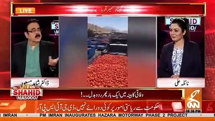 Dr Shahid Masood makes fun of Hafeez Sheikh statement regarding tomatoes' price