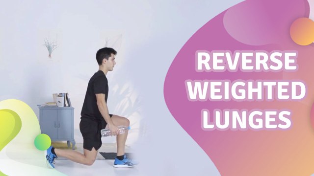 Reverse weighted lunges - Step to Health