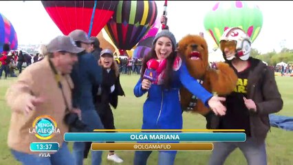 ¡ACOMPAÑANTE DE LUJO! ¡Olga Mariana vivió la experiencia del globo aerostático! | Venga La Alegría