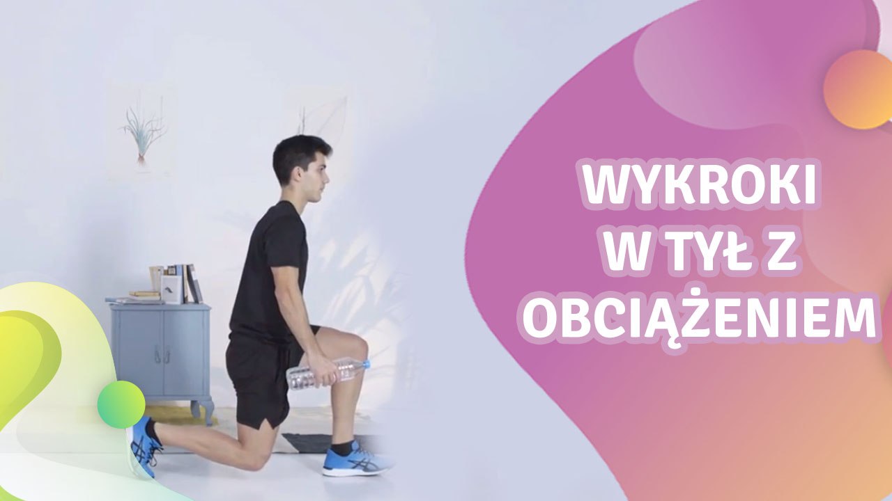 Wykroki w tył z obciążeniem - Krok do Zdrowia