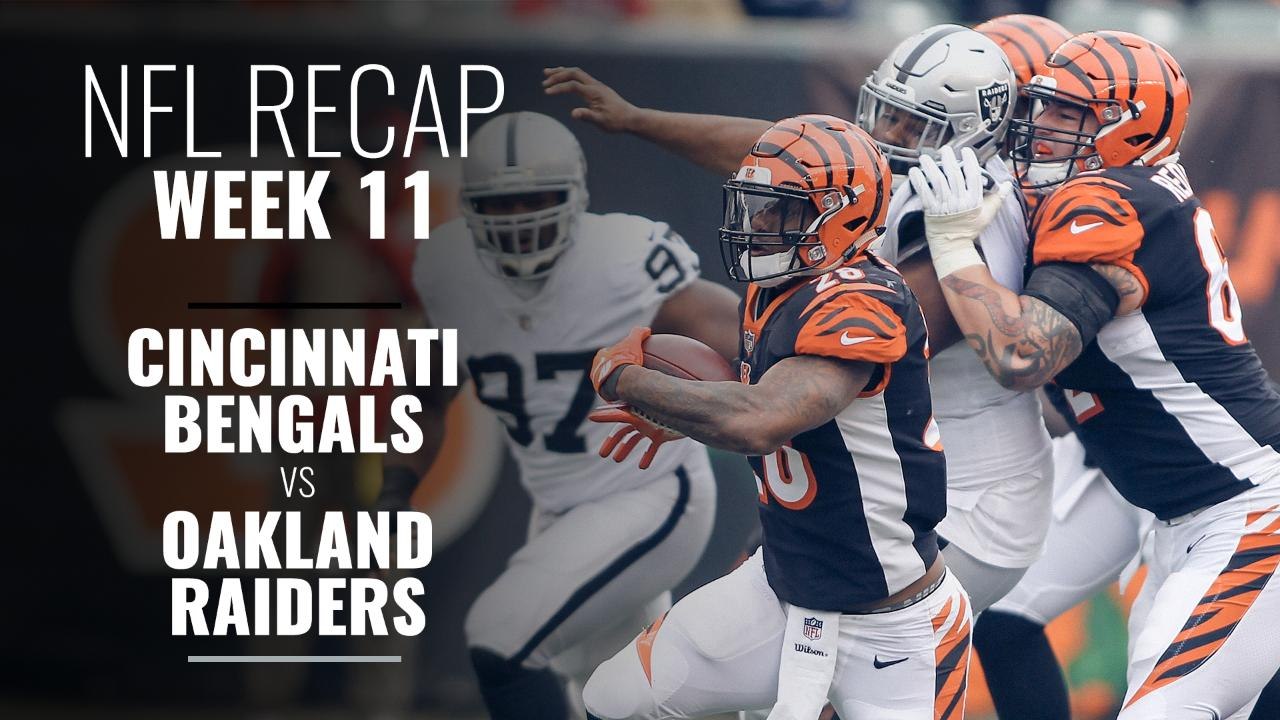 Week 11: Raiders Overtake the Bengals