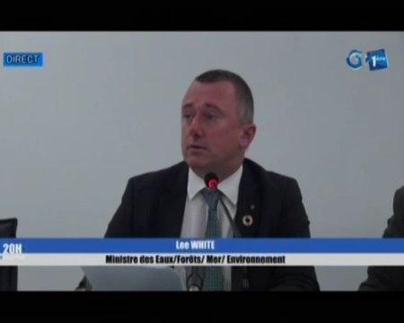 RTG/Le Ministre des eaux et forets, de la mer et de l’environnement Lee WHITE défend le budget prévisionnel