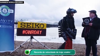 Recorde de velocidade de traje voador