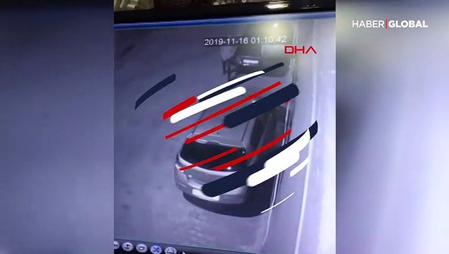 Araç kundaklama anı kamera saniye saniye kameraya yansıdı